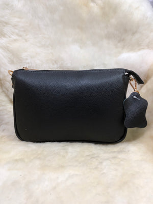 Bolsa de Couro GD Donna - Cor preta - Ref.: 0872