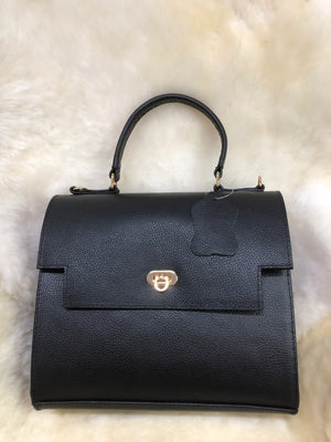 Bolsa de Couro GD Lux - Cor Preto - Ref.: 882