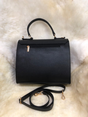 Bolsa de Couro GD Lux - Cor Preto - Ref.: 882