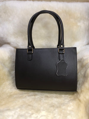 Bolsa de Couro GD Bella - Cor Café - Ref.:929