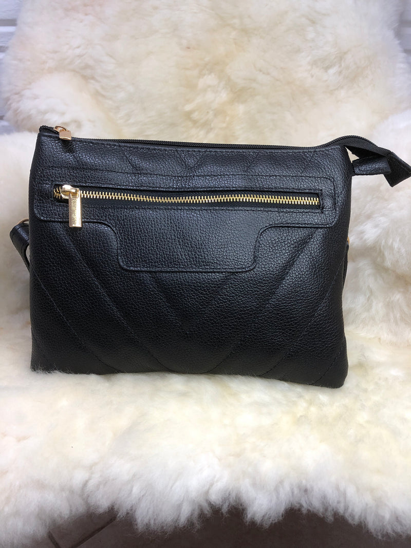 Bolsa de Couro GD Lady - Cor Preta - Ref.:990