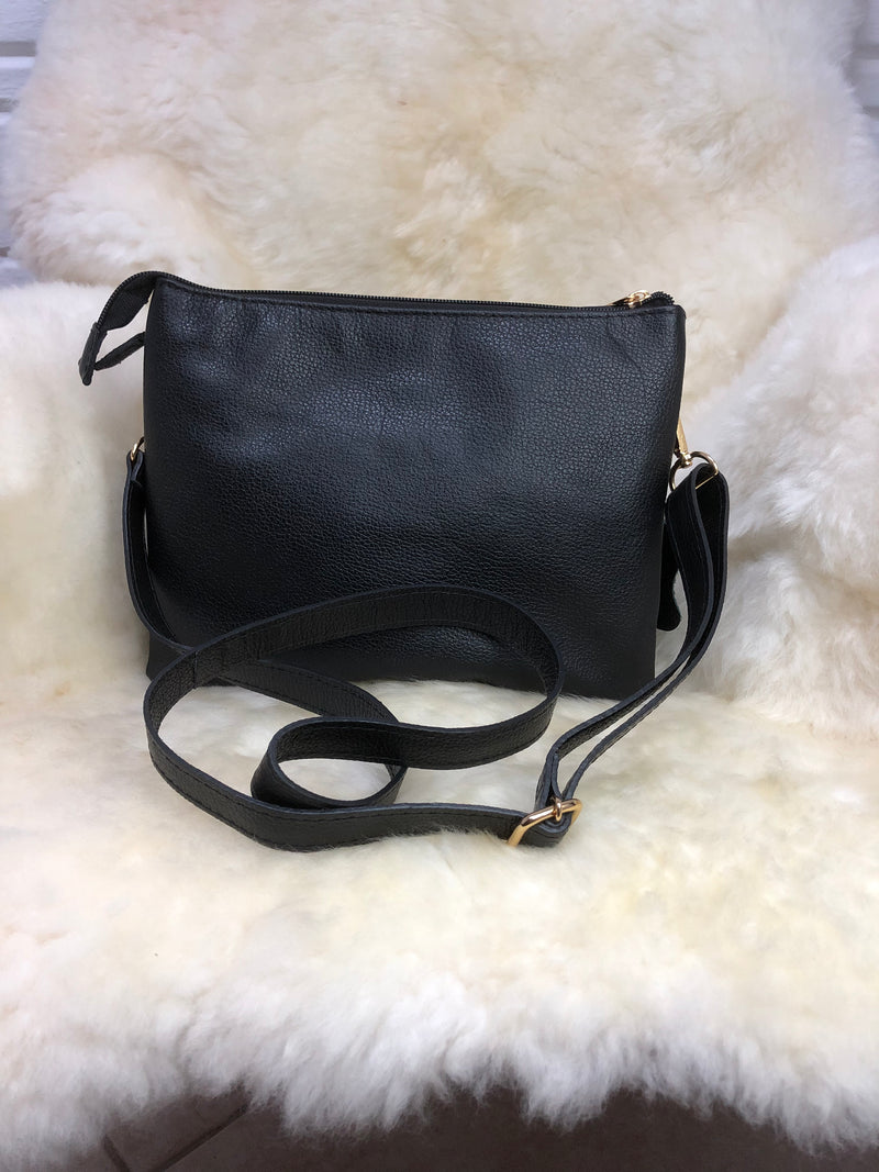 Bolsa de Couro GD Lady - Cor Preta - Ref.:990