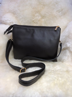 Bolsa de Couro GD Lady - Cor Café - Ref.:996