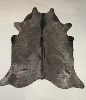 Tapete de Couro Preto - Tamanho: 2,11 x 1,73 - Ref.: 2212