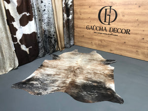 Tapete de Couro Exótico Claro Tricolor - Tamanho: 2,34 x 1,98 - Ref.:  3057