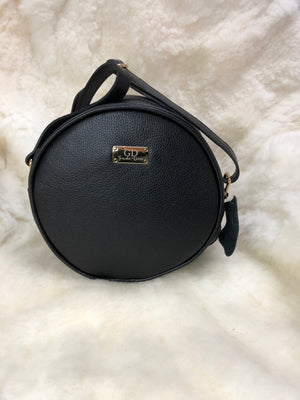 Bolsa de Couro GD Luna - Cor Preta sem pelo - Ref.: 5079