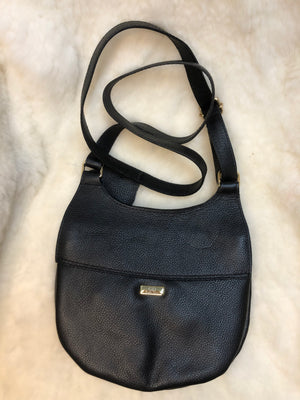 Bolsa de Couro GD Campeira Preta com pelo Exótico - Ref. 5182