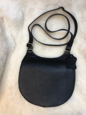 Bolsa de Couro GD Campeira Preta sem pelo - Ref. 5190