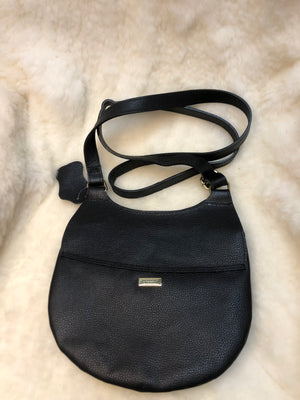 Bolsa de Couro GD Campeira Preta sem pelo - Ref. 5190