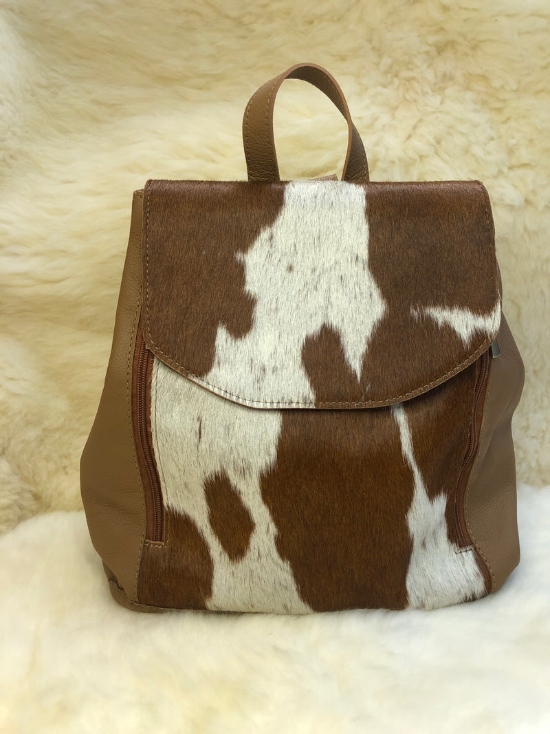 Bolsa Mochila de Couro - Ref.: 7796