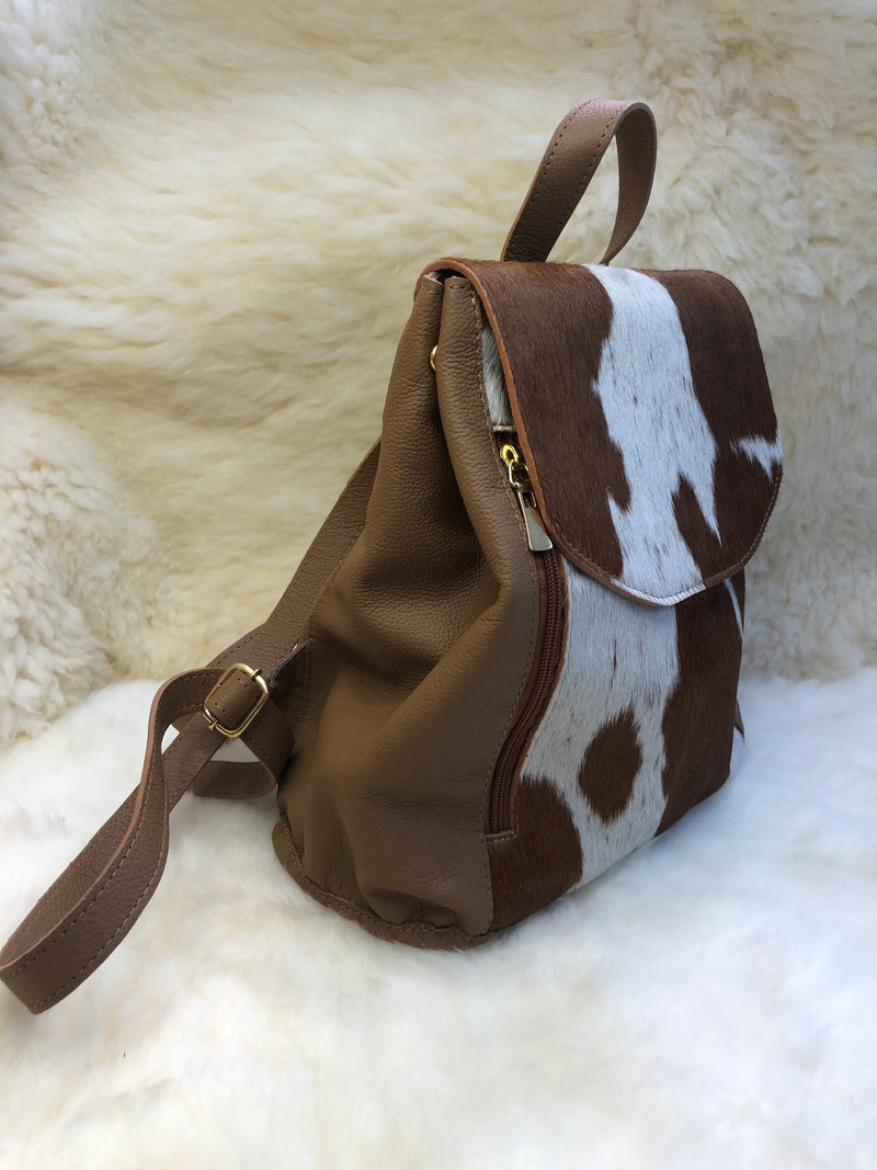 Bolsa Mochila de Couro - Ref.: 7796