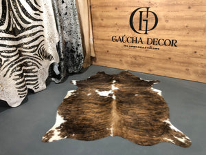 Tapete de Couro Exótico Tricolor - Tamanho: 2,29 x 1,69 - Lot.04 - Ref.: 9711(08)