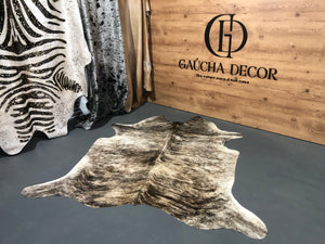 Tapete de Couro Exótico Claro Tricolor - Tamanho: 2,16 x 1,99 - Lot.04 - Ref.: 9808(04)